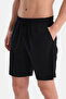 Dark Gray Short Sleeve V-Neck Cotton Modal T-Shirt Shorts Set - 6