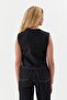 Slim Front Buttoned Vest Black - 3