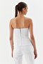 Black Nickel Stone Bustier White - 3