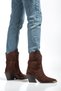 Genuine Suede Leather Women's Cowboy/Western Long Boots, Sizes 36 to 41 - 6