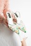 Daisy Floral Embroidered Tulle Textured 7cm Band White Heeled Shoes