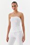 Black Nickel Stone Bustier White