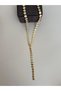 Special Series Pul Ezme Y Model Gold Necklace - 7