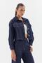 Slim Front Pocket Jacket Indigo - 3