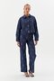 Denim Coat with Sprinkled Stones Indigo - 2