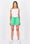 Women Plain Basic Shorts, Green - 4