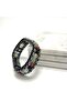 Certified Aries Zodiac Sign Disc Model Natural Stone Men's Bracelet with Magnetic Clasp - 6