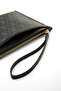 Women's Patterned Zippered Portfolio Bag with Wrist Strap - Casual & Stylish Handbag - 4