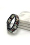 Certified Gemini Zodiac Sign Disc Model Natural Stone Men's Bracelet with Magnetic Lock - 6