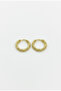 Women's Gold Steel Hoop Earrings |   2.5 mm Thickness – 10 mm Inner Diameter - 3