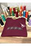 Sweat Embroidered Cross Stitch Series - Burgundy - 5