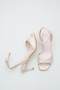 Women's Leather Patent Leather Ankle Strap Heeled Shoes - 3