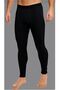 Thermal long sports leggings black unisex - 2