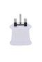World to UK HK Singapore 3-Pole Grounded Travel Adapter for International Plugs – White - 3
