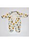 Baby Boy Jumpsuit with Booties and Snap Fasteners – 100% Cotton - 5