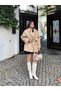 TREND SHORT BELTED WOMEN’S MELTON COAT / WINTER SHORT TRENCH COAT JACKET