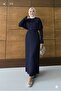 Women's Knitted Dress with Cape - 2