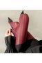Burgundy Lace Patterned Pantyhose & Sikligi Bacaklarina Tasi |   Romantic Gift Option for Women - 2