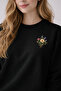 Cicek Printed Unisex 3 Thread Sardonized Circular Neck Oversized Sweatshirt