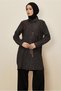 Artificial Leather Detail Tunic 46124