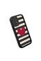 Samsung Galaxy A52/A52S Compatible Black Silicone Heart Pattern Lens Protection Shock Absorbing Flexible Case - 3