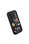 Realme Note 50 4g Compatible Black Silicone Flower Pattern Lens Protection Shock Absorbing Flexible Case - 3