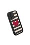 Samsung Galaxy S21 Fe 5g Compatible Black Silicone Heart Pattern Lens Protection Shock Absorbing Flexible Case - 4