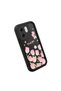 Infinix Hot 50I Compatible Black Silicone Tulip Patterned Lens Protection Shock-Absorbing Flexible Case - 3
