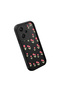 Xiaomi Redmi Note 13 Pro Plus Compatible Black Silicone Flower Pattern Lens Protection Shock Absorbing Flexible Case - 4
