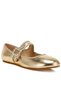 Women Brooch Mary Jane Sandals in Gold