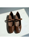 Women's Ballet Flats Patent Leather Mary Jane Flats – Gold Accessory, Comfortable Non-Slip Sole, Casual Office Shoes - 4