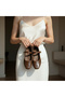 Women's Ballet Flats Patent Leather Mary Jane Flats – Gold Accessory, Comfortable Non-Slip Sole, Casual Office Shoes - 5