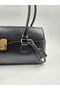 Women's Black Shoulder Bag Stylish Daily Use, Faux Leather Quality Workmanship Stylish Design - 2