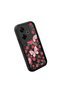 Xiaomi Poco M6 4g Compatible Black Silicone Lens Protection Shock Absorption Flexible Case Floral Butterfly Pattern - 3