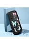 Samsung Galaxy A16 Compatible Black Silicone Lens Protection Shock Absorbing Flexible Case Butterfly Pattern - 2