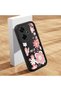 Xiaomi Poco M6 4g Compatible Black Silicone Lens Protection Shock Absorption Flexible Case Floral Butterfly Pattern - 2
