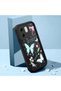Infinix Hot 50I Compatible Black Silicone Lens Protection Shock Absorbing Flexible Case Butterfly Pattern - 2