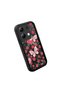 Redmi Note 13 4g Compatible Black Silicone Lens Protection Shock Absorbing Flexible Case Floral Butterfly Pattern - 4