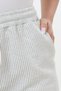 Premium Corded Fabric Texture Sweatpants Elastic Waist with Pockets Straight Cut No Creases No Ironing L Stretch Fabric Fabric - 2