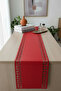 Ekol Series Faux Leather Runner & Console / 25X130Cm - Red