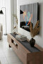 Ekol Series Faux Leather Runner & Console / 25X130Cm - Anthracite - 3