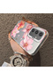 Samsung Galaxy S24 Compatible Floral Pattern Matte Glossy Surface Impact Protection Colorful Silver Case - 5