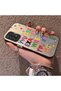 Samsung Galaxy A52 Compatible Matte Glossy Surface Impact Protection Colorful Silver Case Graffiti - 3