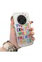 Xiaomi Redmi 14C 4g Compatible Matte Glossy Surface Impact Protection Colorful Silver Case Graffiti - 2