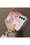 Samsung Galaxy M15 Compatible Flower Pattern Matte Glossy Surface Impact Protection Colorful Silver Case - 4