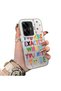 Realme C55 Compatible Matte Glossy Surface Impact Protection Colorful Silver Case Graffiti - 2