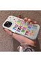 Graffiti for iPhone 14 Plus/15 Plus Compatible Matte Glossy Surface Impact Protection Colorful Silver Case - 3