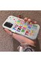 Samsung Galaxy A13 Compatible Matte Shiny Surface Impact Protection Colorful Silver Case Graffiti - 3