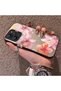 Xiaomi Redmi 12 4g Compatible Flower Pattern Matte Glossy Surface Impact Protection Colorful Silver Case - 4