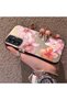 Samsung Galaxy A14 Compatible Flower Pattern Matte Glossy Surface Impact Protection Colorful Silver Case - 3